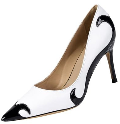 Generisch Women's High Heels Elegant Mary Jane Pumps - Comfortable Wedding and Party Dress Shoes With Lace for Evening Occasions