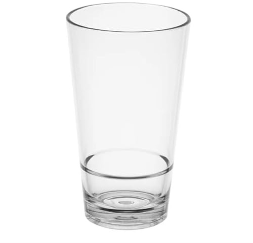 Olympia Kristallon PC Clear Stacking Hi Ball Tumblers 420ml, Box 6, 420 ml | Shatterproof polycarbonate build handles busy commercial bars safely while space-saving design stacks to maximize storage.
