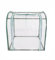 Mini serre avec porte enroulable à fermeture éclair, cadre en tube d'acier et film isolant en PVC pour jardin et cour