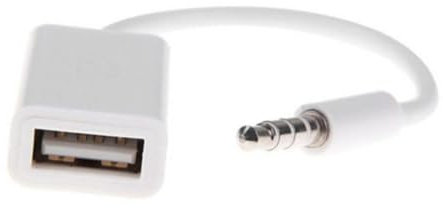 EXCEART Conversione USB per Auto Adattatorper Audio Compatibile con Interfaccia Aux per Riproduzione Musicale Auto