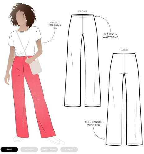 Style Arc Sewing Pattern - Sue Palazzo Knit Pant (Sizes 10-22)