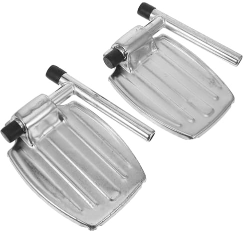 COLLBATH Repose-Pieds et Repose-Jambes Réglables pour Fauteuil Roulant, 2 Pièces Compactes Antidérapantes, Accessoires de Mobilité Sécurisés pour Utilisateurs de Divers Âges