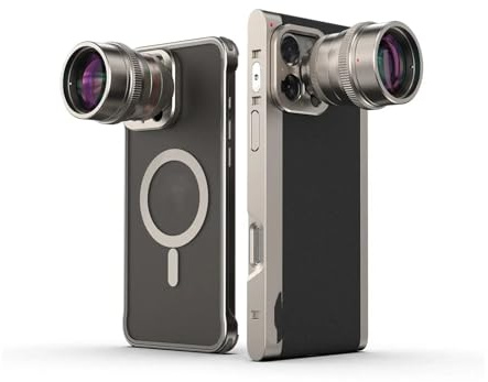 2X Teleobjektiv mit 17 mm oder T-Mount-Telefonobjektiv for iPhone 16 Samsung S25 Ultra Xiaomi 15 Ultra Vivo-Telefonhülle(17mm)