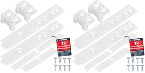 Kenekos - 2x Türmontageset Schleppscharnier kompatibel mit Kühlschrank AEG, ersetzt Ersatzteilnummer 2230349041, 223034904, auch geeignet für Küppersbusch 430922, Juno, Zanker, Zanussi (Packung mit 2)