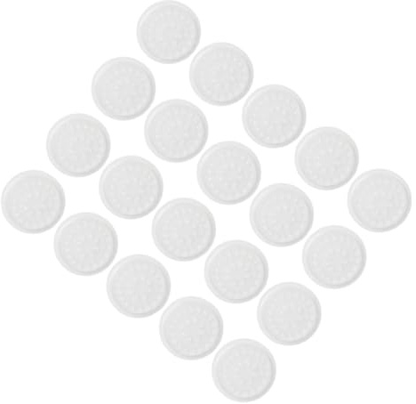 PACKOVE Porta Colla per Ciglia 20 Pezzi Piastre di Plastica Abs Bianco Strumento Ausiliario per Estensione Ciglia per Principianti per Lavoro di Laminazione