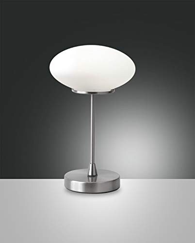 Fabas Luce LED-Tischleuchte nickel sat. 3339-30-178
