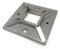 Ankerplatte Edelstahl 100 x 100 mm MASSIV - V2A Edelstahl-Platte Rostfrei | Ronde Flansch Deckel Bodenplatte Stahlplatte Eisenplatte Bayram®