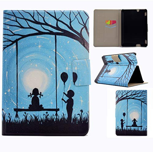 LMFULM® Case for Amazon Kindle Fire HDX 7 (3rd Generation 2013 Release Only) PU Hard Case Magnetic Leather Case Lovers Pattern Wake/Sleep Function Stand Case for Kindle Fire HDX 7