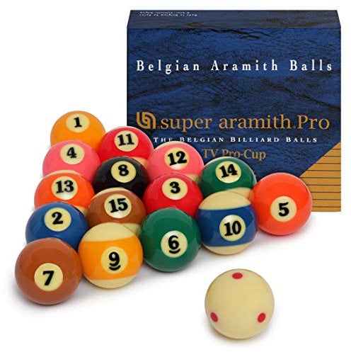 Aramith Super Pro-Cup TV Billiard Pool Ball Set 2 1/4