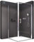 BERNSTEIN Duschkabine 90x90 Komplett Dusche Acryl Duschtasse und Mepa Untergestell (Flach) Pendeltür und Hebe-/Senk Mechanismus Eckdusche 8mm ESG-Sicherheitsglas mit Nano-Beschichtung Eck-Duschkabine
