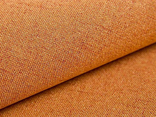5 Meter Polsterstoff Webstoff Bezugstoff Aura 07 Orange