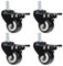 AMIGOB 4 Roulettes Pivotantes 50mm Roulettes pour Meubles en Transport Roulettes, 50 kg par roulette, Vis M10