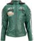 URBAN 5884 Damen 58 Ladies Motorradjacke Mit Protektoren, Aus Lammleder, Dunkelgrün, S EU