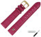 MARBURGER Uhrenarmband 20mm Leder Lila Gold Alligator Prägung Mit Naht - Montage Set 5282044200220