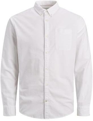 JACK & JONES Mens Oxford Shirt White XL