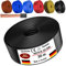 Cavo unipolare H07 V-K 1 x 10 mm² nero, marrone, blu scuro, verde, giallo chiaro o rosso, cavo singolo flessibile 5 m, 10 m, 20 m, 25 m, 30 m, 40 m, 50 m fino a 100 m (nero, 30 m)
