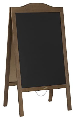 WASSERDICHT Rustikal handgemachtes holz Kreidetafel, Kundenstopper, Aufsteller Kreidetafel (120 x 60 cm), zweiseitiges Tafel, Werbetafel Holztafel Werbeaufsteller, Gehwegaufsteller