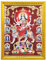 Koshtak Nav Durga Ambe Sherawali mit Laxmi Kali Saraswati Bilderrahmen mit glänzender Laminierung auf Poster mit goldenem Rahmen für Puja-Raum/Tempel/Wandbehang/Geschenk/Heimdekor/Anbetung, Größe 30