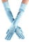 Women Long Evening Gloves Satin Elbow Gloves Fancy Dress Gloves Bridal Wedding Prom Opera Gloves 1920s Party Dance Gloves (Light Blue)