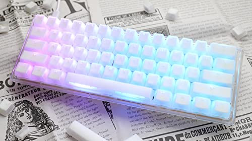 Ducky One 3 Aura White Mini Gaming Tastatur, RGB LED - MX-Blue (US)