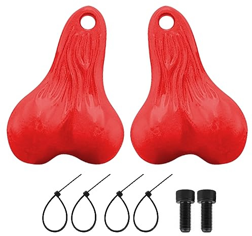 WOAEIUOS Hanging Truck Balls Nuts for TRX4M SCX24 FX24 1/18 RC Cars (Red)