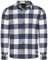 riverso RIVArne Chemise en flanelle à manches longues pour homme Coupe droite 100 % coton Gris Marron Jaune Rouge Vert Tailles S M L XL XXL 3XL 4XL 5XL, Bleu marine-blanc, L