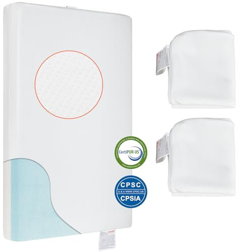 VEVOR Babybett Matratze Kindermatratze 610 x 965 x 80 mm, Baby Kindermatratze Beidseitige Verwendung Waschbare Jugendmatratze, Matratze Beistellbett Gel-Memory-Schaum Sicherheit, Sauberkeit