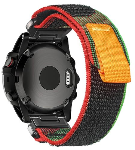 torbollo Watch Band Compatible con Garmin, Correa deportiva tejida para fēnix/Forerunner/Approach/MARQ/quatix/D2 Series Correa de repuesto robusta para hombre.