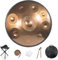 CHUJUA Harmonic Handpan Drum, Handpan-Drum-Instrument,D-Moll 9/10/12 TöNe 22 Zoll Stahl with Handpan Stand, Handpan Case, Durable Mallets and Dust-Free Cloth, FüR Klangheilung, PersöNliche Meditation
