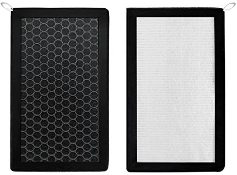 Oikabio 2 Pezzi Filtro Aria Cabina Auto HEPA Kit di Sostituzione Filtro di Ingresso Aria Carbonio Attivato per Model 3 Y