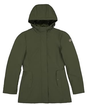 Champion Damen Legacy Outdoor W (117570) -Bonded Stretch Nylon 178gr Hooded Gefütterte Jacke, Grün (GS508), L