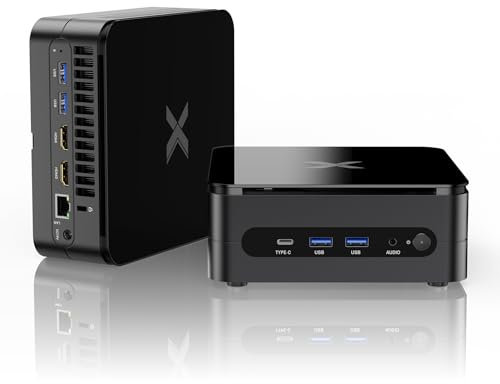 Mini Gaming PC 32GB DDR5 1TB M2 SSD, Mini PC AMD Ryzen 9 7940HS(8C/16T,Up tp 5.2GHz), Mini Computer Support 4k Triple Displays(HDMI*2//Type-C), WiFi 6/BT5.2, USB3.2 Port×4, RJ45×1 for Gaming/Business