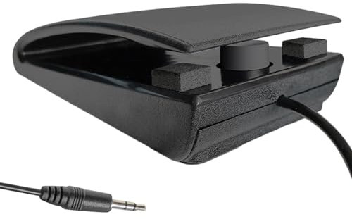 BIGULA Multifunktionales Sustain Pedal für MIDI Keyboards langlebiges Fußpedal für Verschiedene Instrumente 3,5 mm /6,5 mm Anschluss