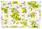 Lashuma Deko Tablett länglich 47x31 cm, Serviertablett modern mit Druck: Zitronen