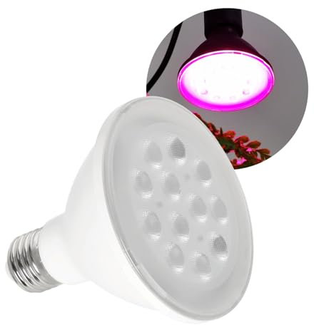 Glühbirne für wachsende Pflanzen LED PLANTY W E27 9W für Wachstum Beleuchtung (LED PLANTY W E27 9W weiß)