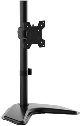 AISENS Soporte de mesa con peana eco giratorio e inclinable para monitor TV 10kg de 17 32 Negro