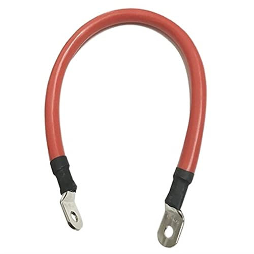 YÉLÉMEABHB Fil en cuivre en silicone doux 0AWG 2AWG 4AWG 6AWG 7 AWG 8 AWG Terminals Isolation Fil Soudure Soudure Résistant Fils et câbles(Terminal,1.5 METER_95MM2)