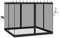 Panneau moustiquaire pour pergola 3 m x3m, Filet moustiquaire pour tonnelle, Pavillon 4 Parties latérales Protection Insectes pour Jardin Balcon Patio (Black, 305x305x220 cm)