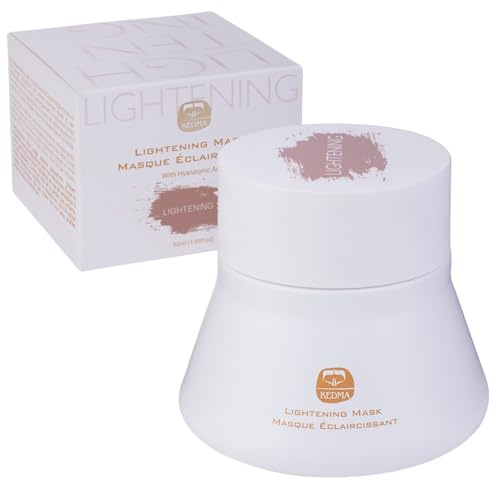 KEDMA - Aufhellende Gesichtsmaske für Fahle & Ungleichmäßige Haut - 50ml | Kaolinmaske mit Fruchtsäuren und Vitamin C klärt und unterstützt die Ausstrahlung fahler, ungleichmäßiger Haut.