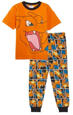 Pokemon Kids Teens Pyjamas Boys Girls Short Sleeved T-Shirt with Full Length Bottoms Pjs