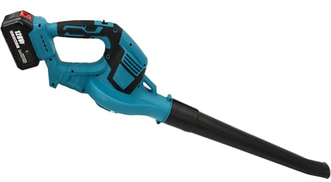 Bürstenvollkupfermotor Akku Laubbläser 21V Laubgebläse Laub Bläser Gebläse inkl. 1x 4.0Ah Batterie Batteriebetriebener Laubbläser, Kabelloser Elektrischer,Verriegelungsschalter & Langes Netzkabel, für