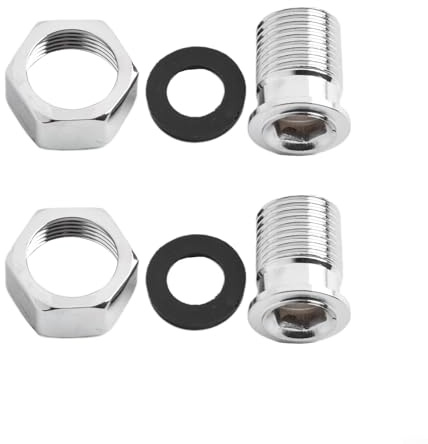 HEIBTENY Union Radiator Valve Tail 3/4 Inch Female x 1/2 Inch Male Thread Stainless Steel for Central Heating Radiators, Secure Leak-Free Connection, Easy Installation