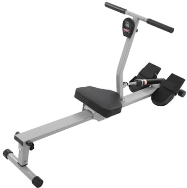 Rudergerät für zuhause – klappbares Fitnessgerät mit 12 Widerstandsstufen und LCD-Display, platzsparendes Heimtrainer Cardio für ganzkörpertraining, Robustes Design für Männer und Frauen