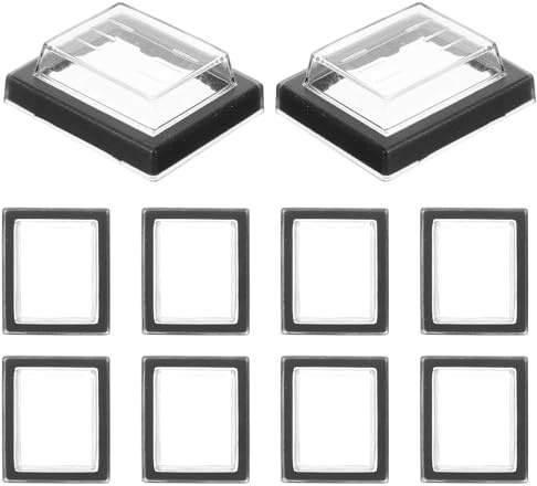 UKCOCO 15 Stück Schalterabdeckungen für Druckknöpfe und Wippschalter Kunststoff Silikon Inklusive Beleuchteter Kcd4 Wippschalterabdeckung Geeignet für Haushalt und Industrielle