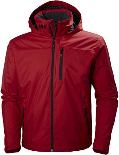 Helly Hansen Crew Hooded Midlayer Jacket Hombre, Rojo, S