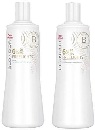 Wella 2x Blondor Freelights Oxidationsmittel 6% 1000 Ml