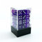 Bescon Würfel w6 12mm 36er Brick Box, 12mm Six Sided Die (36) Block of Dice, Durchsichtige Lila m/Weiße