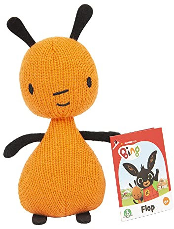 Giochi Preziosi Bing Plüschfigur Flop, ca. 19 cm, weich und gepolstert, zum Mitnehmen, gestickte Details, auch für kleinere Kinder ab 0 Monaten geeignet, BNG00102