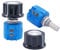 Taiss/2 stücke 5k Ohm 10-Gang Drehdraht potentiometer, Präzisions Mehrgang-Drahtpotentiometer, Einstellwiderstand + 2 stücke Knopf 3590S-2-502L