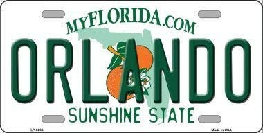 DOGT LP-6006 Orlando Florida Novelty Metal License Plate
